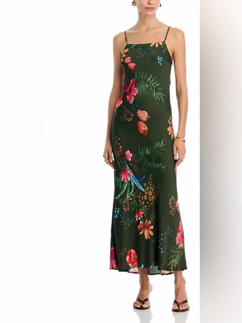 FARM RIO green Leopard Flowers Dress - Picture 7 of 14